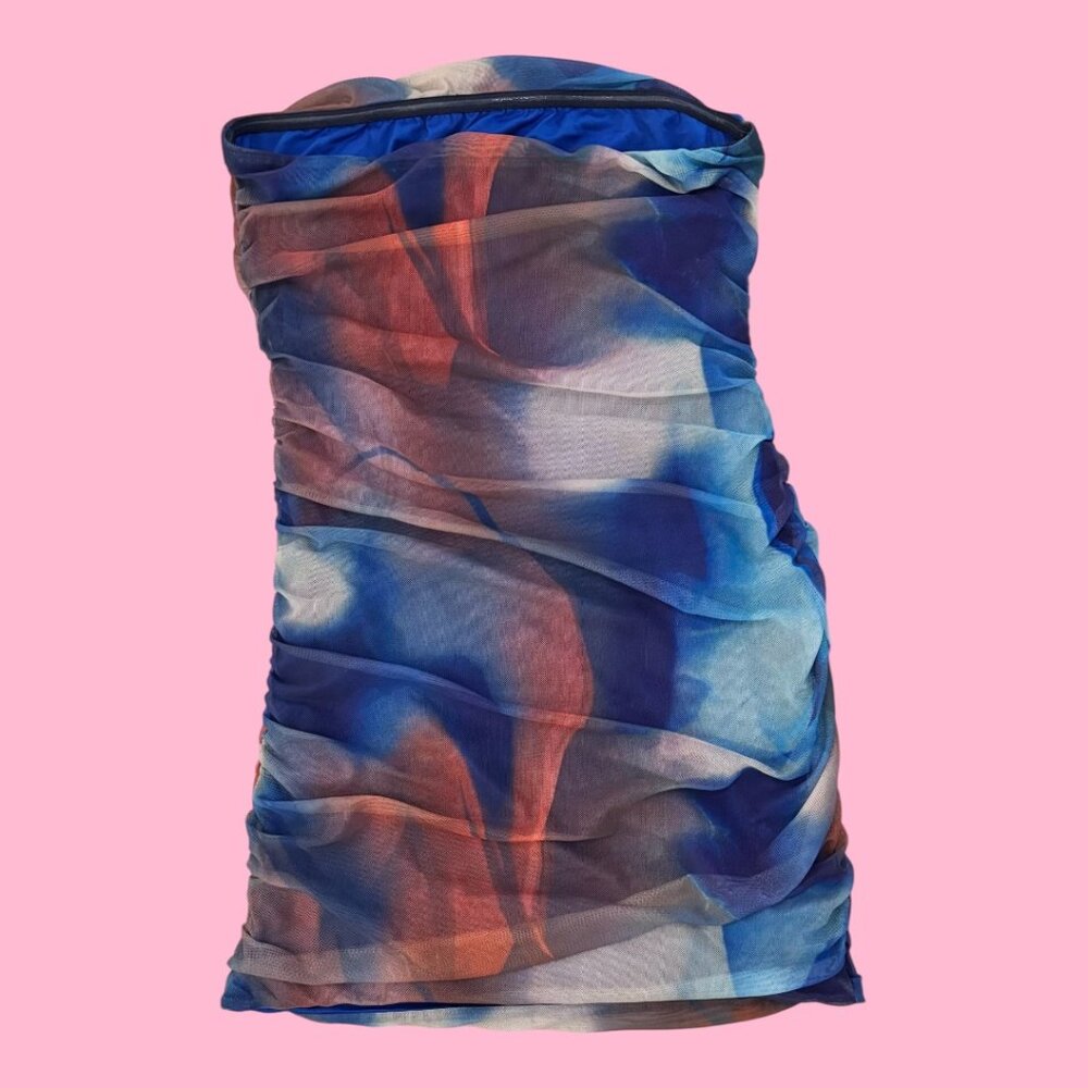 Princess Polly Micah mini dress blue multi